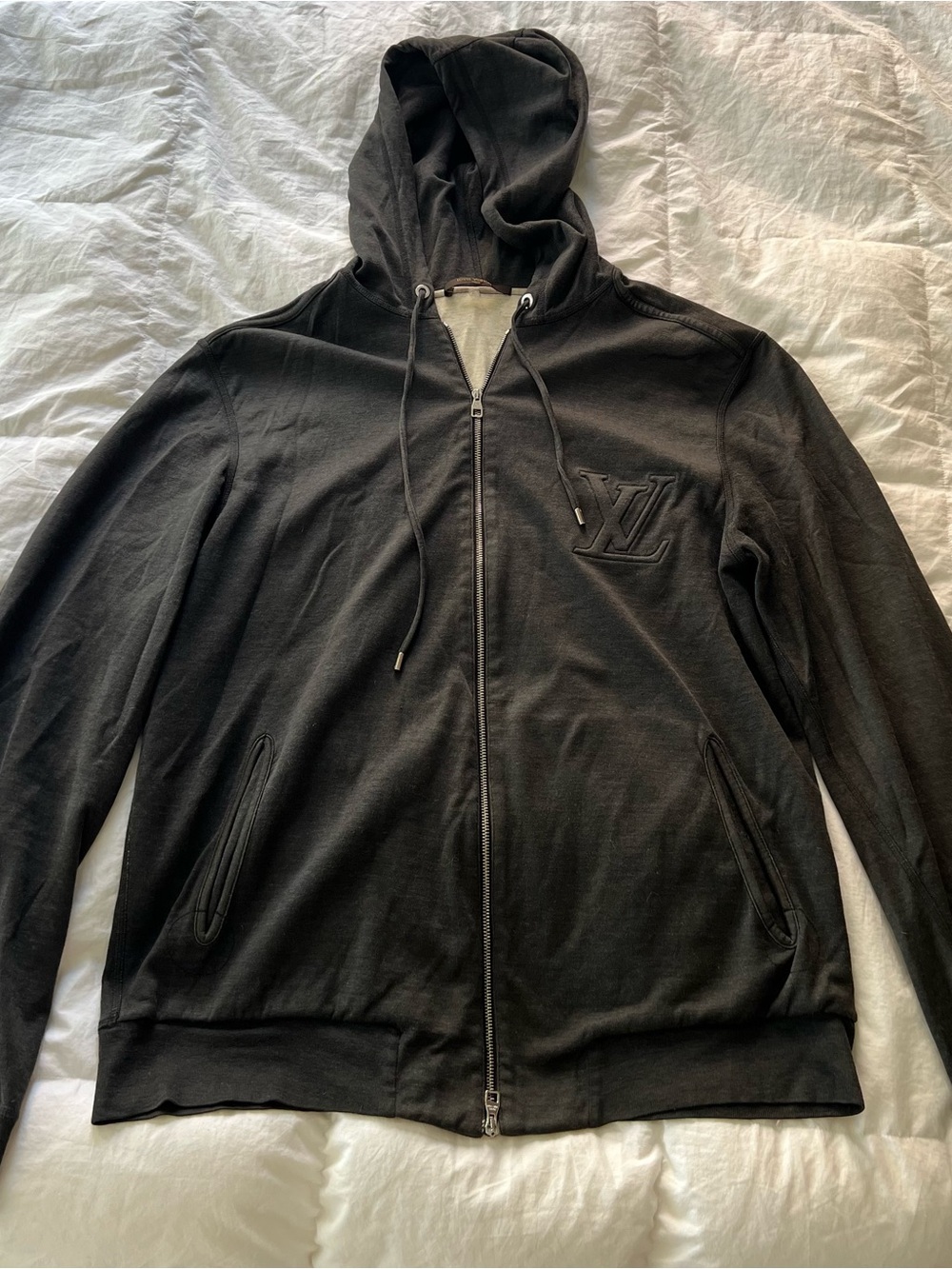 Louis Vuitton LV Detail Zip-Up Hoodie
